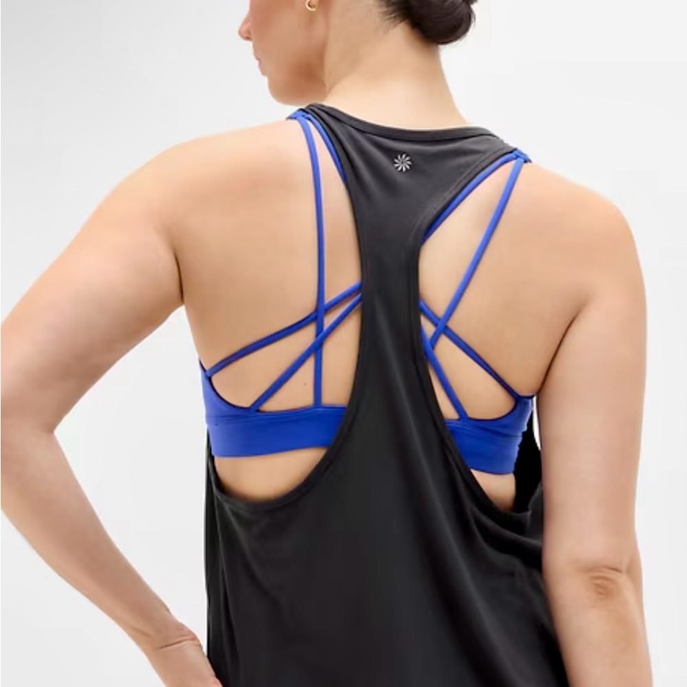 NWT - Athleta - With Ease Sport Racerback Tank - Women's - Size L - Black Color - Picture 5 of 12